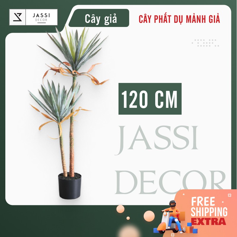 Cây phất dụ mảnh giả decor nhà - 120cm | Jassi Decor