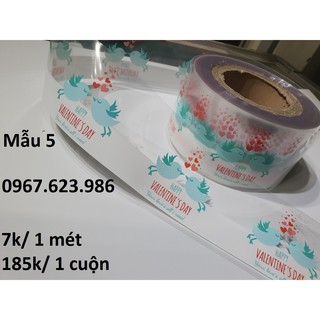 mica cuộn bánh gato, bánh tiramisu ( Mẫu 5 valentine's day)