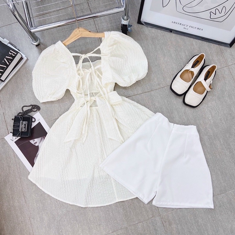 SET ÁO BBD CUTOUT LƯNG + SHORT