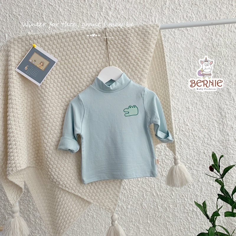 ÁO GIỮ NHIỆT CỔ 3P HOẠT HÌNH CHẤT DA CÁ DÀY DẶN CHO BÉ