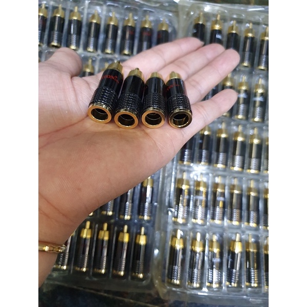 Jack RCA av hoa sen hàn 8mm đơn giá 1 chiếc