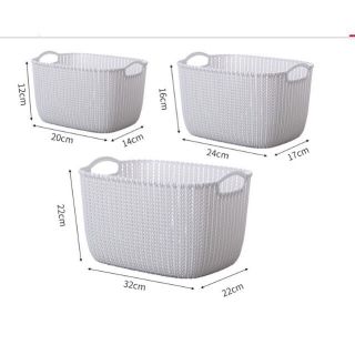 Rổ đựng đồ giả mây Hàn Quốc