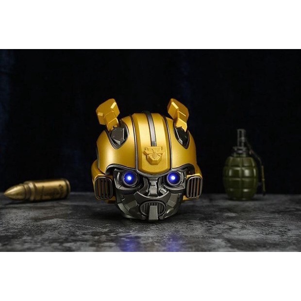 Loa bluetooth mini cap cấp Bumble Bee battle Damage kèm sạc dự phòng