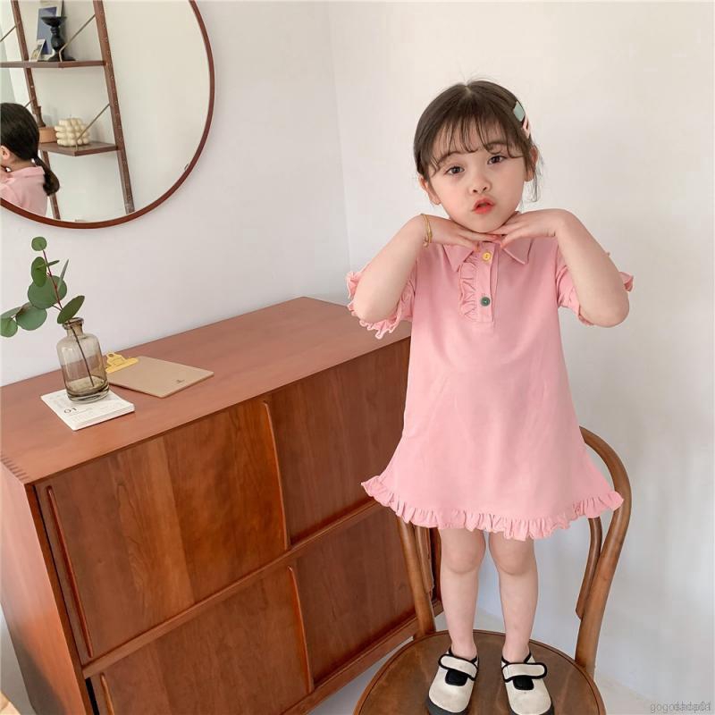 Đầm Thun Có Cổ Phong Cách Hàn Quốc Xhaha Girlx2020 Cho Bé