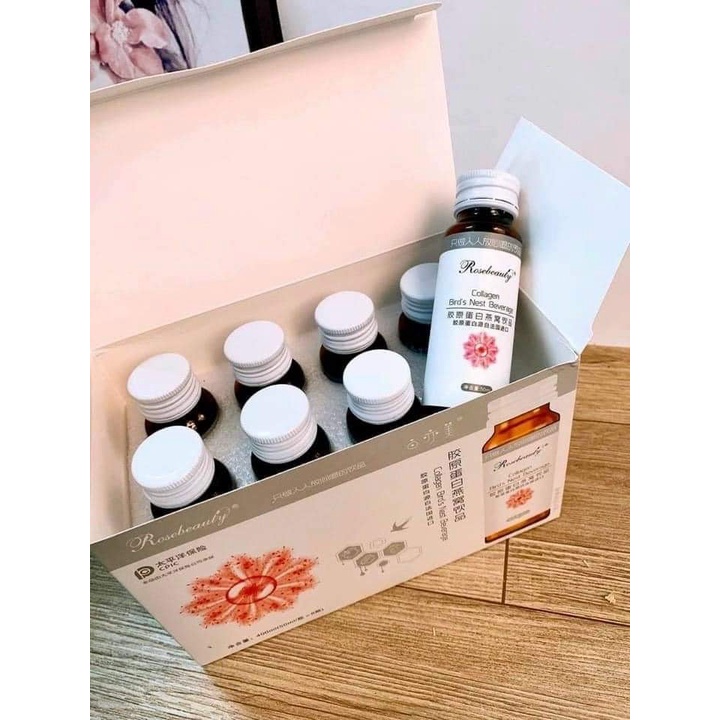 HỘP 8 CHAI Collagen Yến Rosebeauty