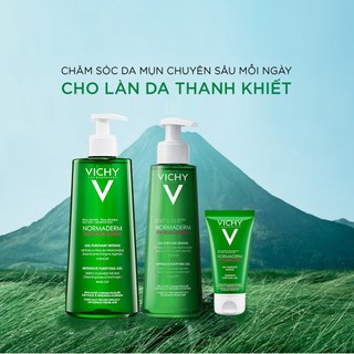 Sữa Rửa Mặt Vichy Làm Sạch Sâu Normaderm Phytosolution Intensive Purifying Gel 50ml/200ml/400ml
