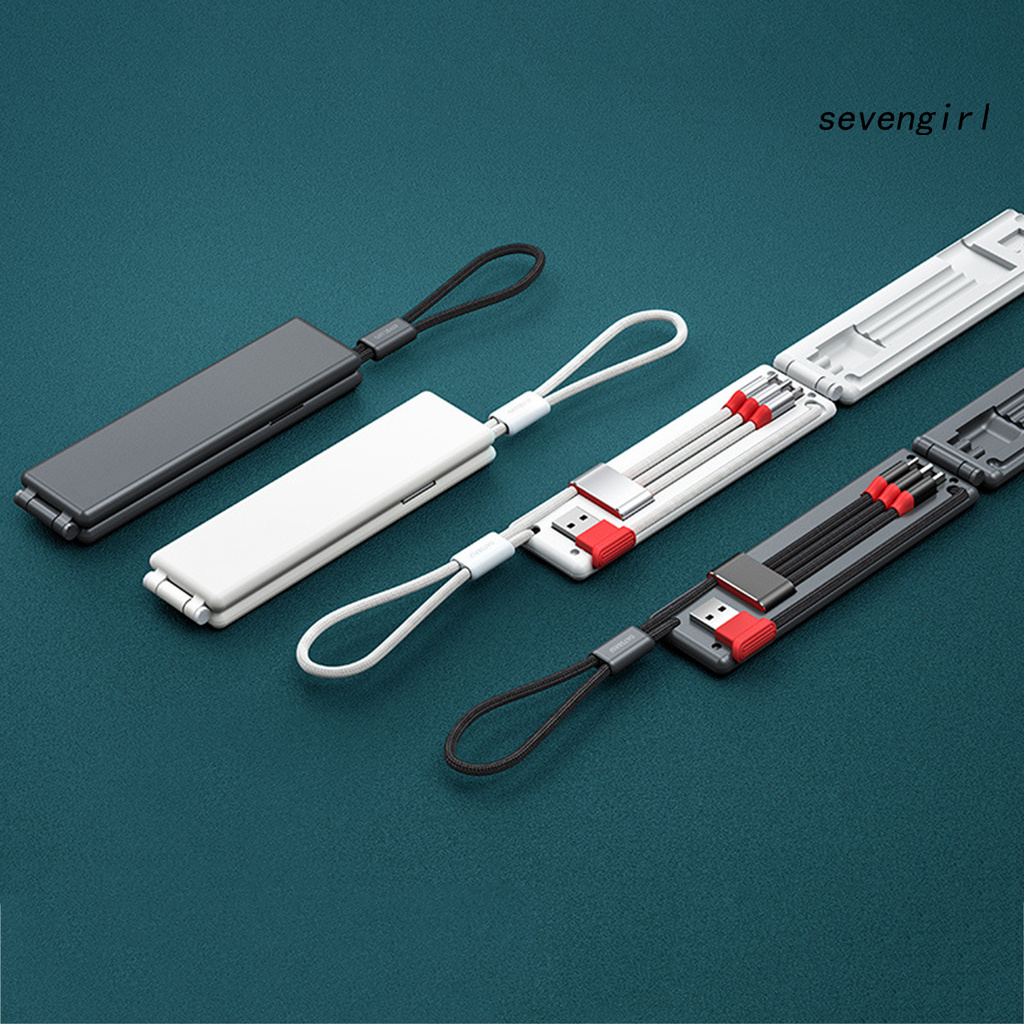 Dây Cáp Sạc Đa Năng 3 Trong 1 Loại C Micro-Usb 8 Pin