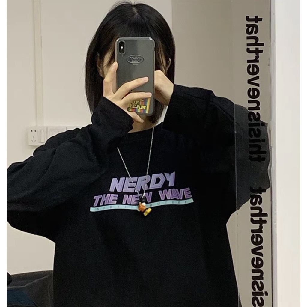 Áo thun tay dài form rộng NEKO.SG, Áo thun Streetwear Ulzzang SWT28