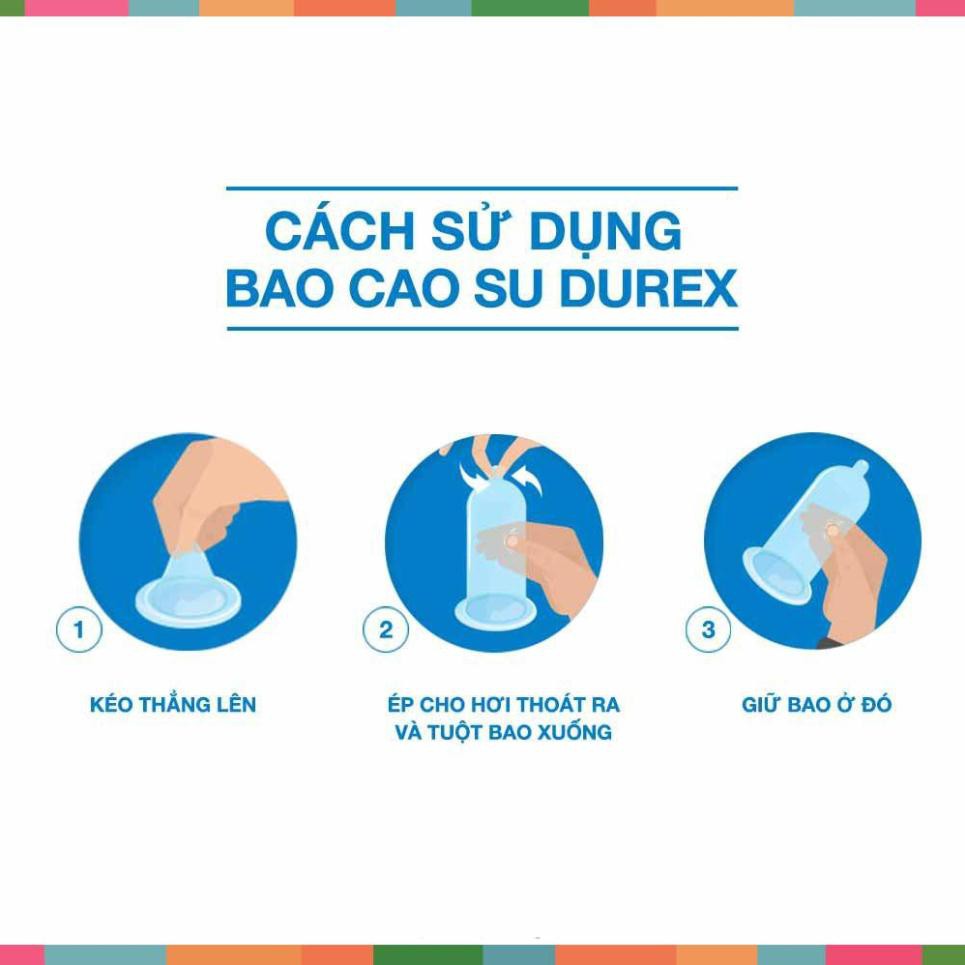 [àng Chất Lượng] Bao cao su Durex Real Feel 3 bao