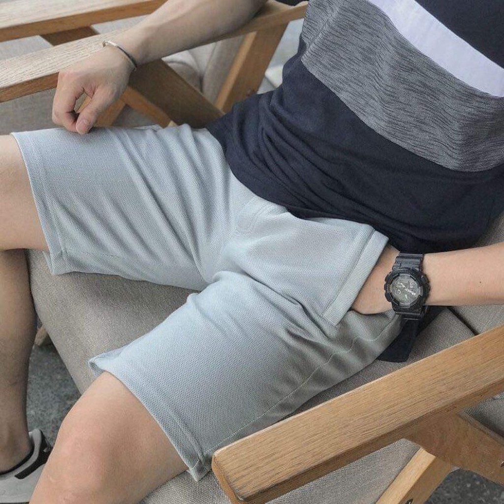 Quần short ngố nam MAN chất đũi mềm mát, quần ngố nam chuẩn form cạp chun dây rút (5 màu)