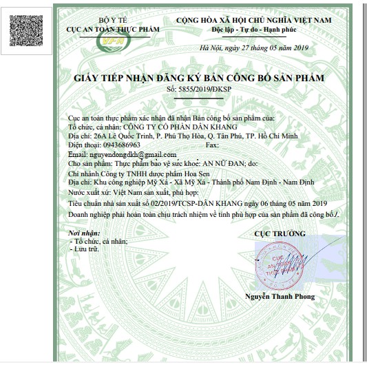 Viên Uống An Nữ Đan 60 Viên