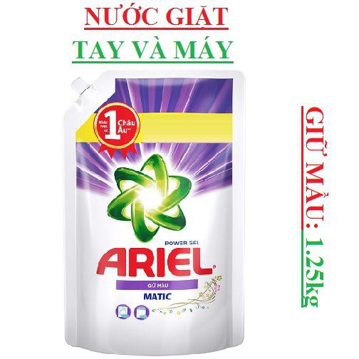 Nước Giặt Ariel Giữ Màu Dạng Túi (1.4Kg)