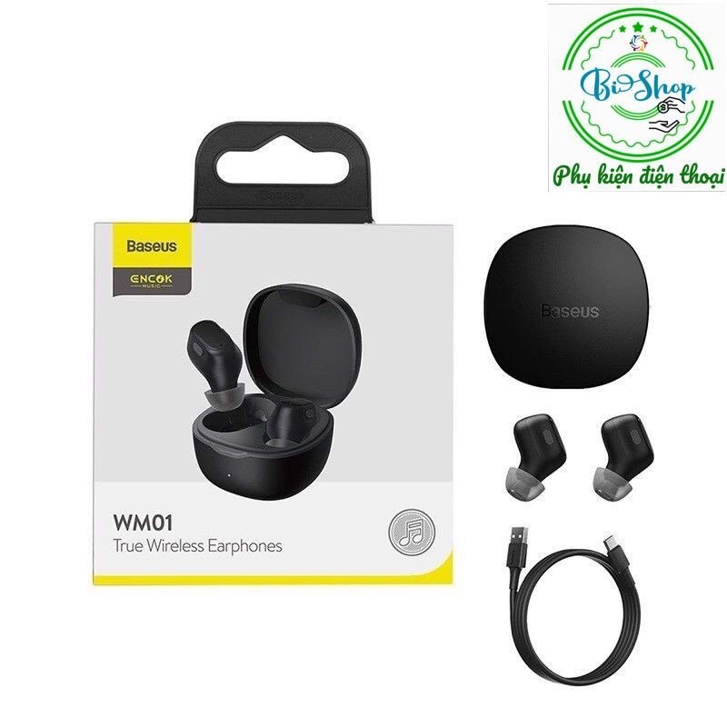 💥Tai Nghe Không Dây Bluetooth 5.0 Basues - WM01 TWS Chống Ồn