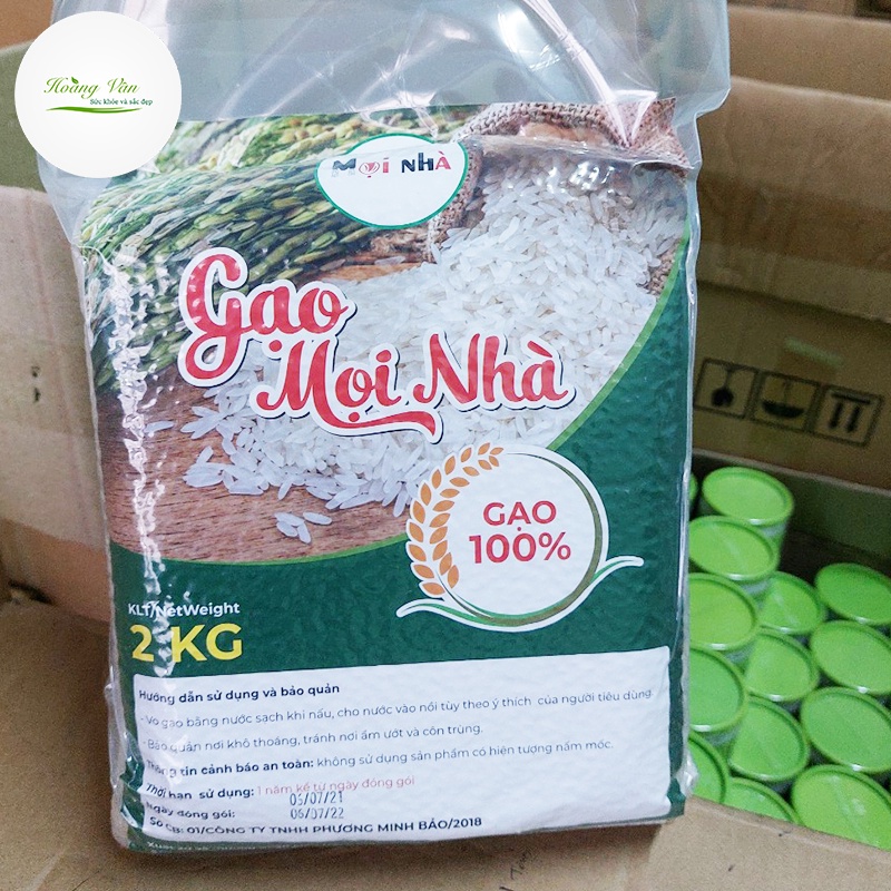 Gạo sạch Mọi Nhà Bịch 02 Kg - Gạo nấu cơm chuẩn dẻo, xốp, thơm