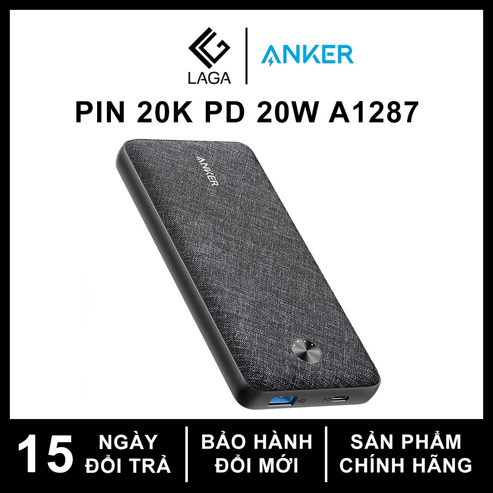 Pin Sạc Dự Phòng Anker PowerCore Essential 20000mAh Power Delivery PD 20W - A1287