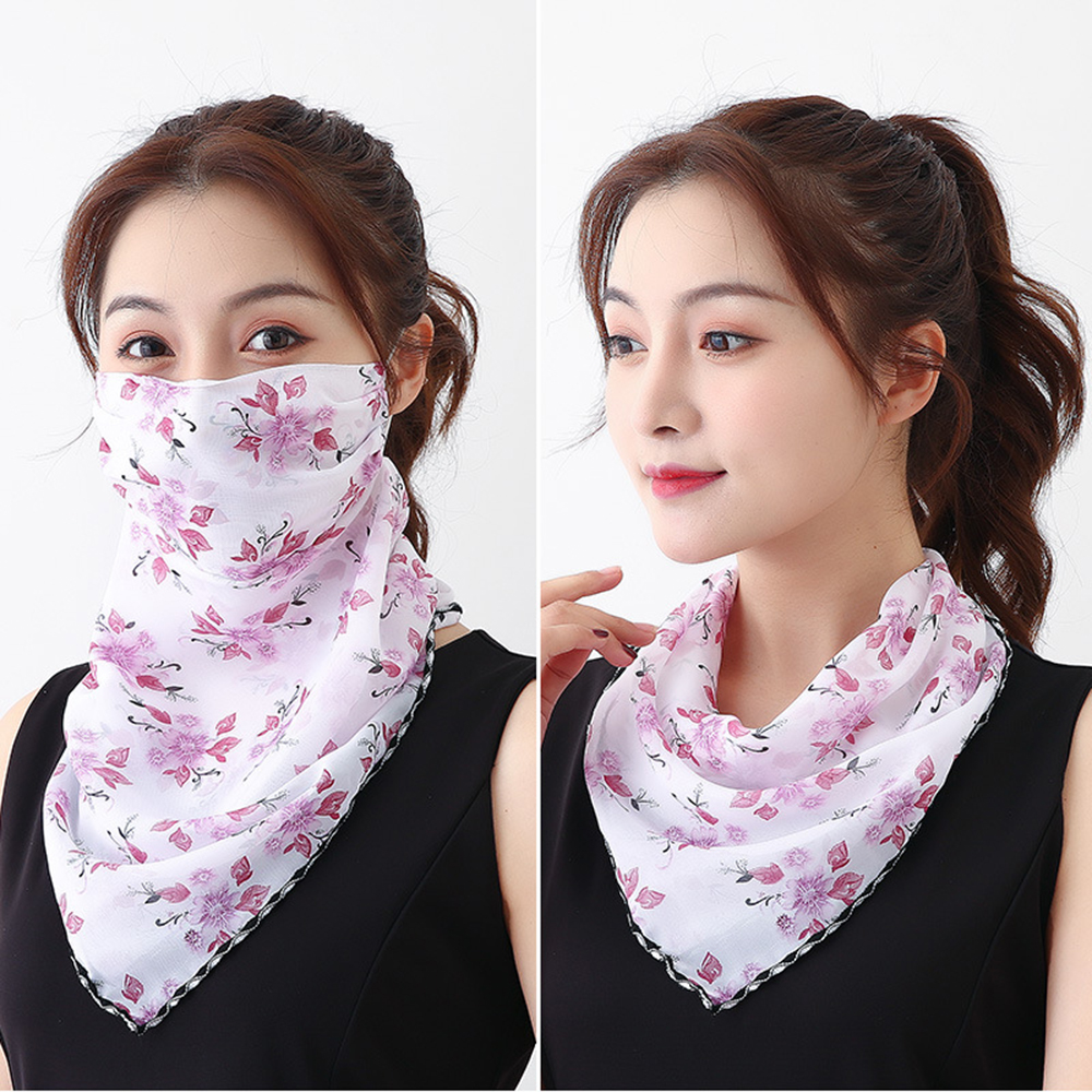 Khăn Choàng Cổ Chống Nắng In Hoa Thời Trang Cho Nữ | BigBuy360 - bigbuy360.vn