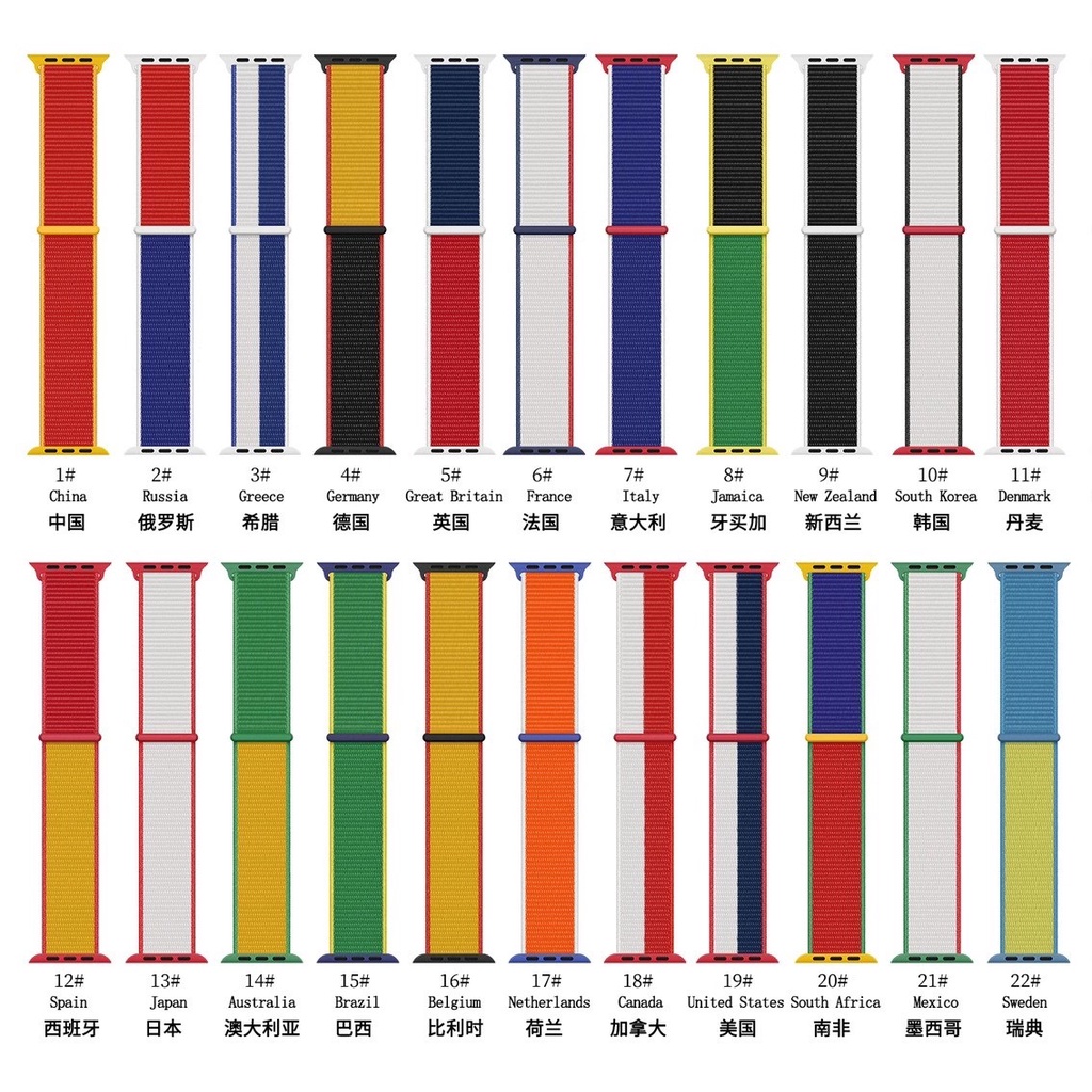 Dây đeo nylon thể thao thích hợp cho đồng hồ iWatch series 7 6 SE 5 4 3 21 44mm 40m 42mm 38mm 45mm