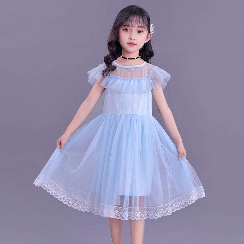 Đầm Xòe Công Chúa Phong Cách Hàn Quốc Cho Bé Gái Từ 2-10 Tuổi