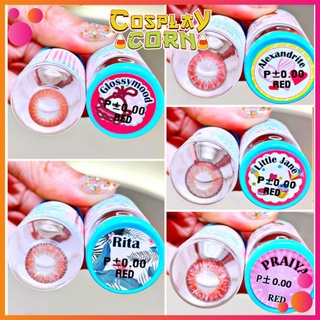 Lens hóa trang halloween - 1 cặp Contact lens Cosplay- kính áp tròng cos play đỏ