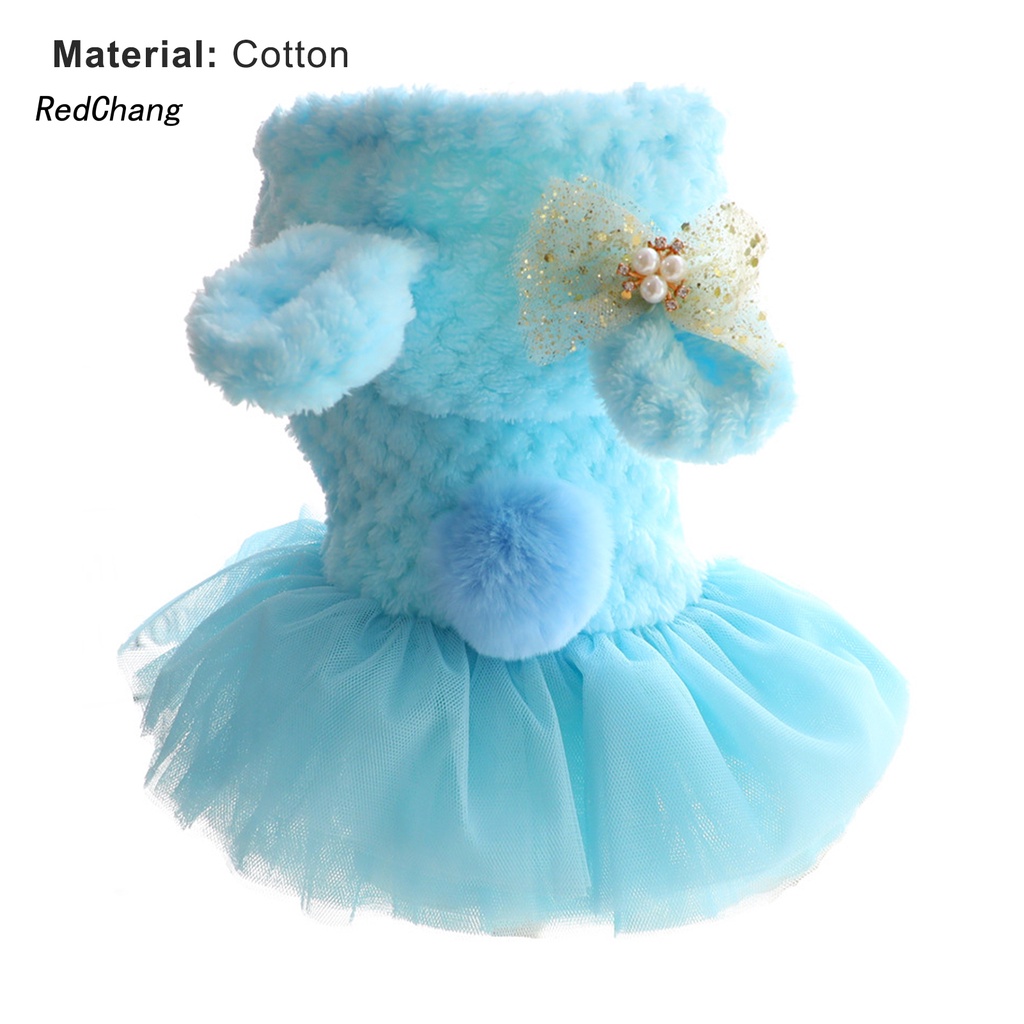 Đầm vải cotton mềm mại giữ ấm mùa đông cho thú cưng