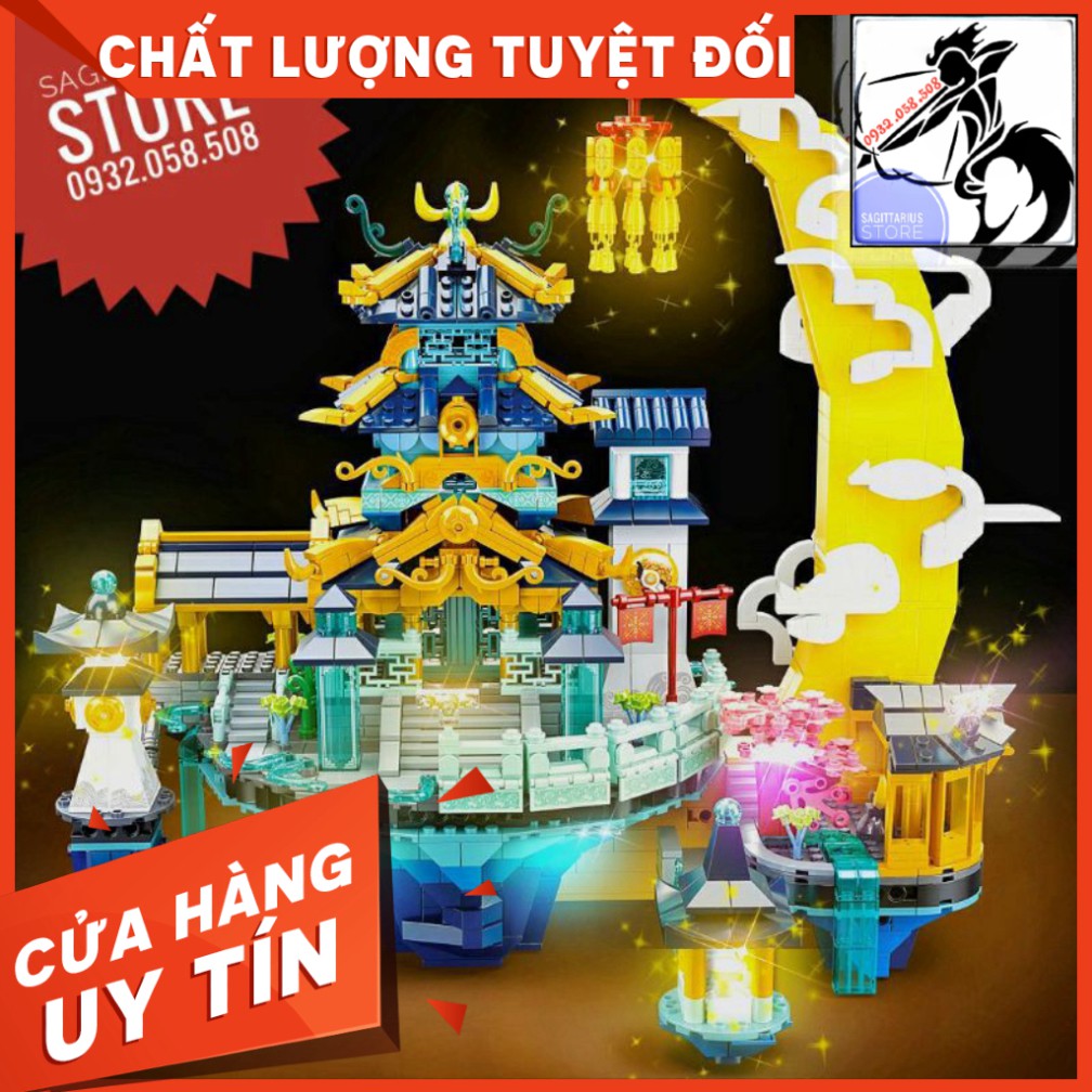 Lego Sulban 0937 Lắp Ráp Nguyệt Cung - Cung Điện Mặt Trăng