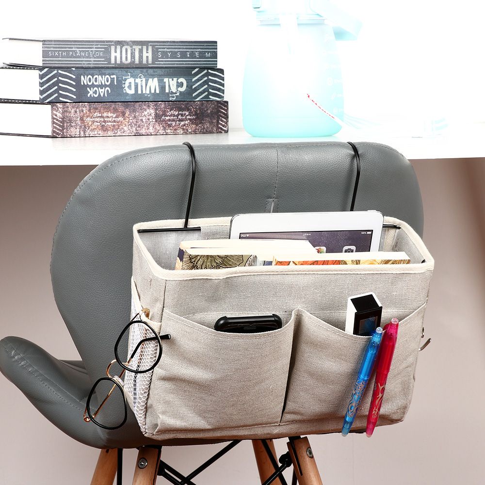 Túi đựng đồ bằng vải canvas có móc treo bên cạnh hoặc đầu giường ngủ