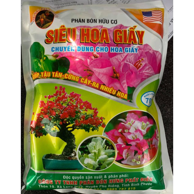 Phân bón chuyên dùng cho hoa giấy (700grsam)
