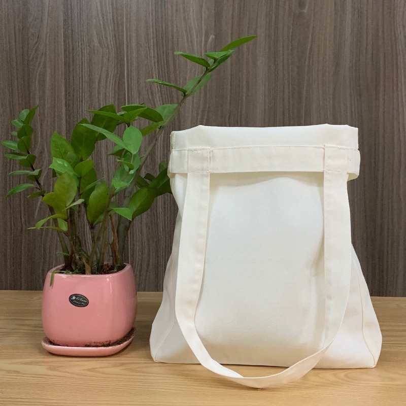 Túi tote vải canvas trơn đeo chéo đeo vai đựng đồ giá rẻ đi học thời trang TUCANVAS TCV18