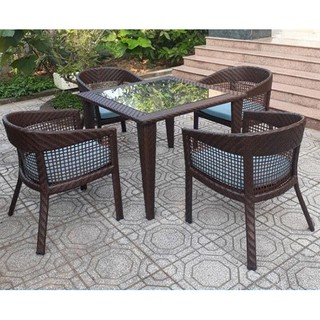 Bàn ghế sân vườn _ bàn ghế cafe_ bàn ghế  mây nhựa