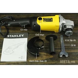 Chính hãng - máy mài góc đĩa 125mm 1400w stanley sgm145