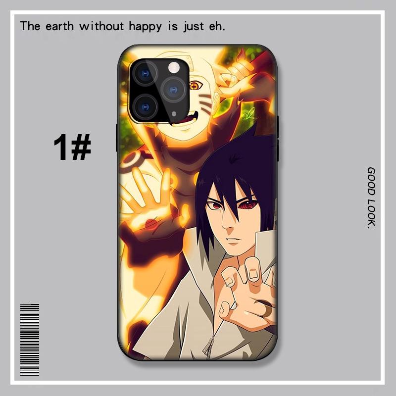 Ốp điện thoại LU66 in hình hoạt hình Naruto sasuke cho Iphone X XR Xs Max 6 6s 7 8 Plus 5 5s SE SE2 2020