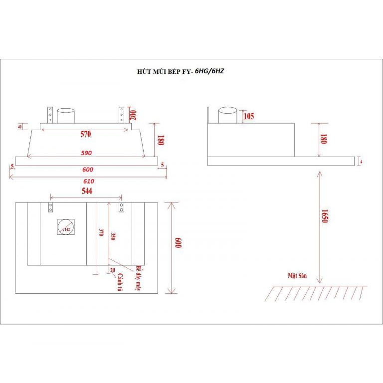 Máy hút mùi nhật Panasonic FY-6HZC4 SIZE 60