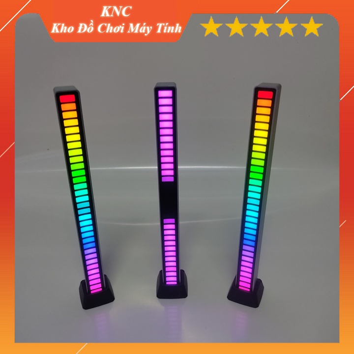 Thanh đèn Led tiktok RGB nháy theo nhạc, chỉnh màu qua điện thoại, có tích hợp pin và chân đế