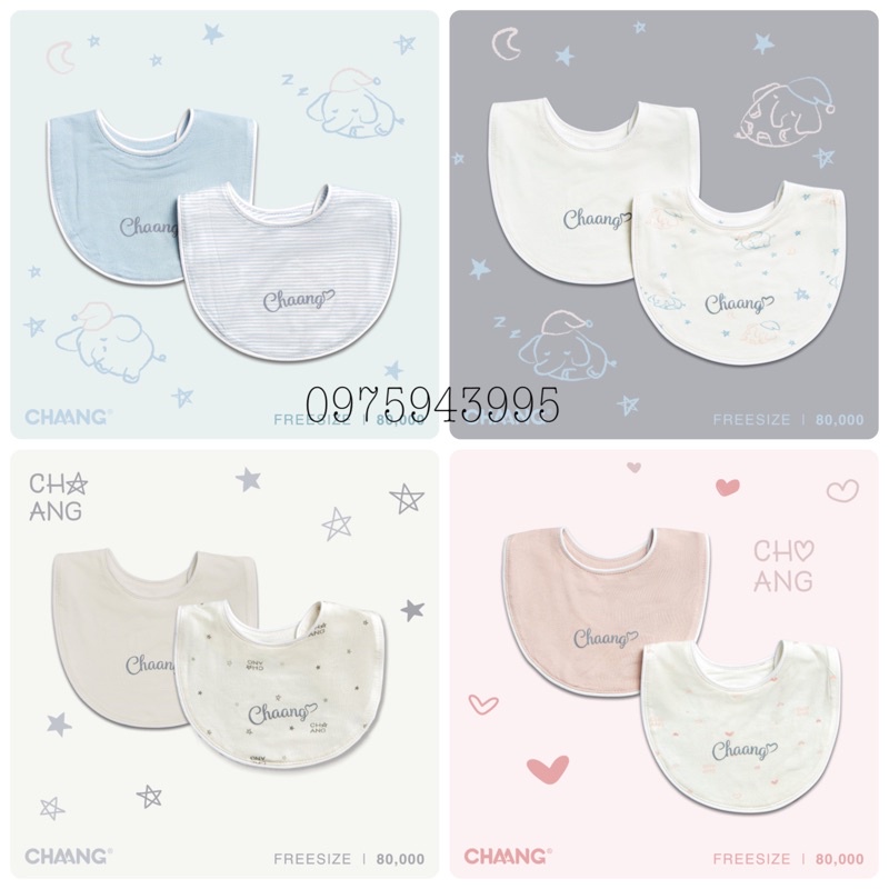 Set yếm tròn sơ sinh Chaang- BST sơ sinh Jungle Chaang