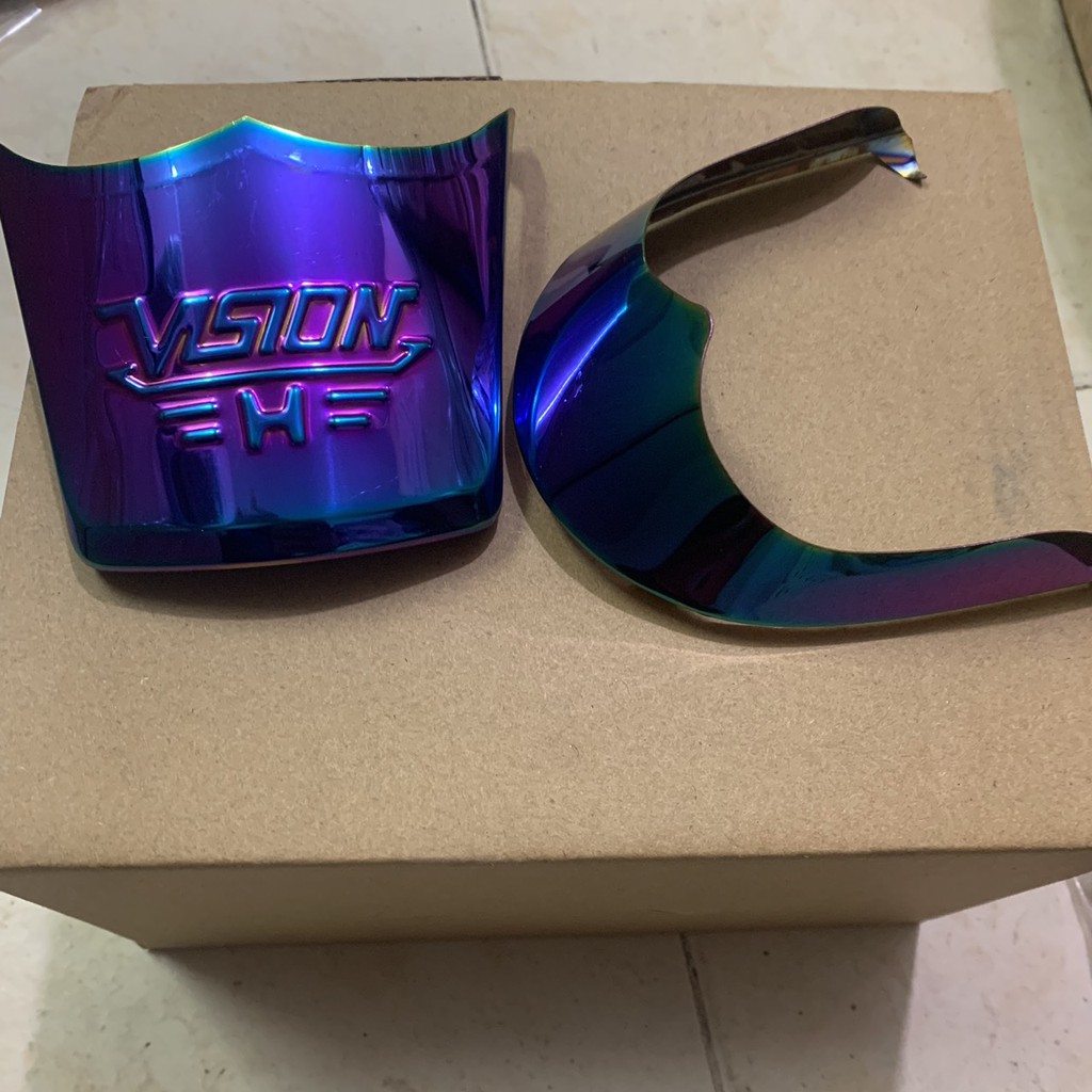 Ốp Dè Trước Sau Vision 2021 Inox