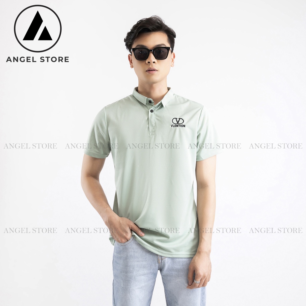 Áo polo nam ANGEL STORE, áo thun nam cổ bẻ basic cộc tay vải cotton chuẩn form phong cách trẻ trung HA08