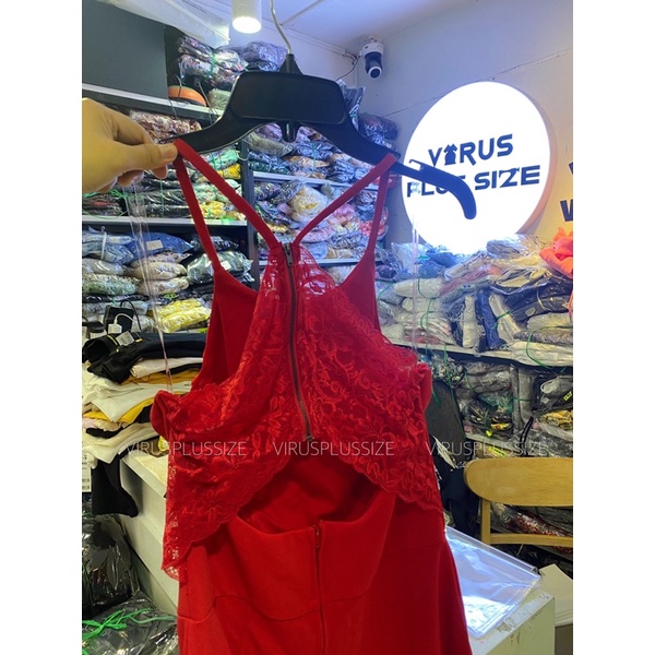 JUMSUIT BIGSIZE SPEECHLESS lưng mix ren