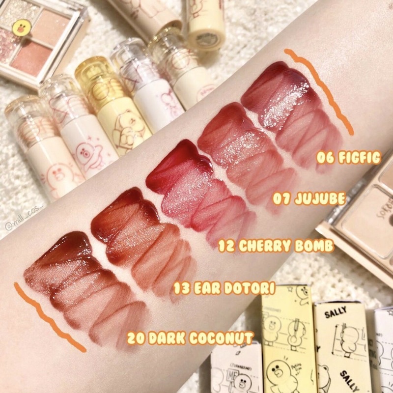 [LINE FRIENDS] Son tint lì mini Romand Juicy Lasting Tint 2g (Có Sẵn)