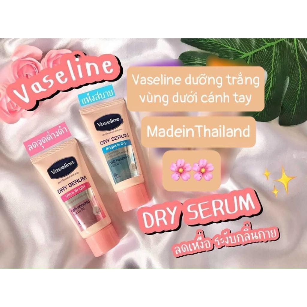 Vaseline Thâm Nách/Trắng Nách 50ml của Thái Lan [Dry Serum Lltra Bright]