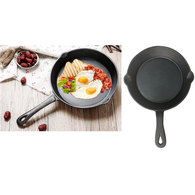 Chảo gang chống dính Dragon tay cầm 20- 26cm