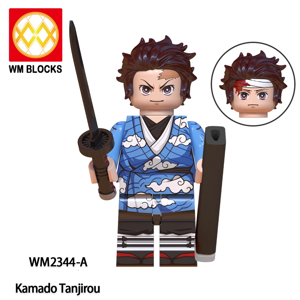 Minifigures Các Mẫu Nhân Vật Nezuko Tanjiro Rengoku Kyoujurou Zenitsu Trong Sát Quỷ Demon Slayer WM6116