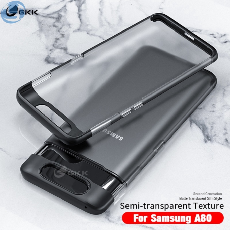 Ốp điện thoại GKK bằng PC cứng màu trong mờ chống sốc siêu mỏng cho Samsung Galaxy A80