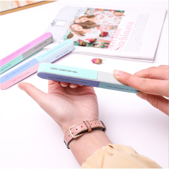 Combo 10 Dũa mài chăm sóc móng 7 bước chuyên dụng