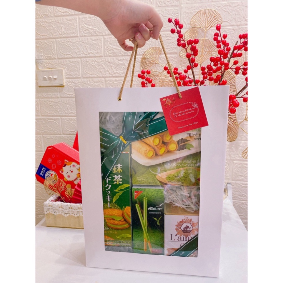 Túi giấy ivory đựng set quà tặng cao cấp