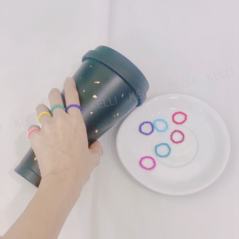 Nhẫn màu trơn xinh xắn