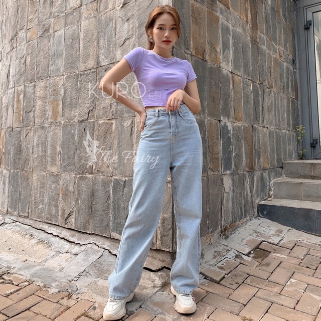 Quần jeans suông