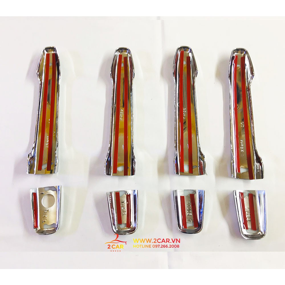 Ốp Tay Nắm Cửa Xe Mitsubishi Outlander 2017-2019 mạ crom - Không từ