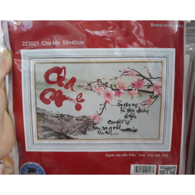 Tranh thêu 3D 59x40cm