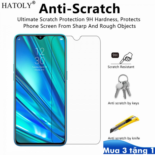 Kính Cường Lực Bảo Vệ Màn Hình Cho OPPO Realme 5 Q Q2 Q2i U1 X X2 X3 X7 X50 X50m XT Lite Pro Player Super Zoom 5G