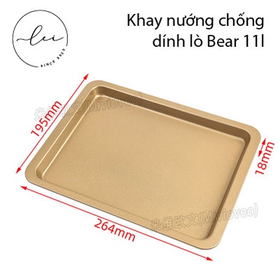 Vỉ nướng, khay nướng lò Bear 11l các loại